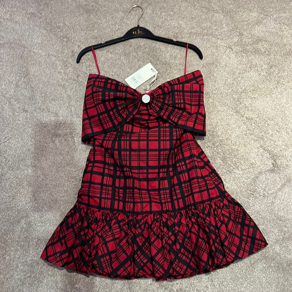 LoveShackFancy Tilson Dress Moody Ruby